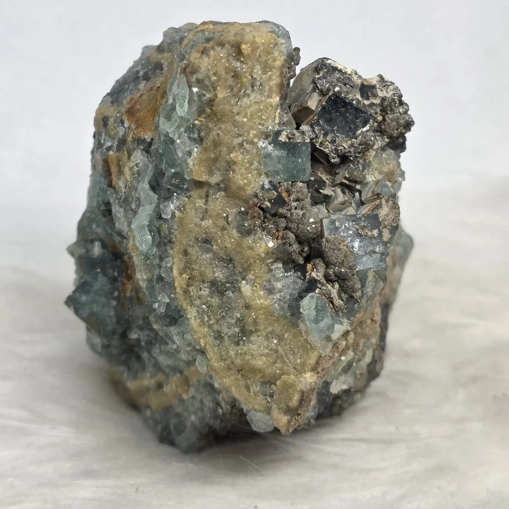 Raw Cubic Blue Green Fluorite Cluster – UV Reactive. Crystal Collector - Picture 4 of 10